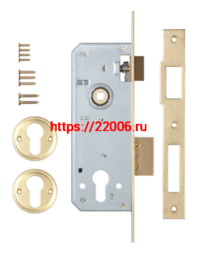 Корпус Kale kilit (Кале килит) врезного замка с защёлкой 152/R (35 mm) w/b (латунь) фото 2 Корпус Kale kilit (Кале килит) врезного замка с защёлкой 152/R (35 mm) w/b (латунь) фото 2