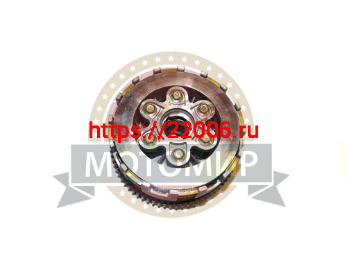 Барабан сцепления CG200/250 166FMM TTR в сборе (8 пазов+8 полупазов) 6 болт 7 диск 73Т Барабан сцепления CG200/250 166FMM TTR в сборе (8 пазов+8 полупазов) 6 болт 7 диск 73Т