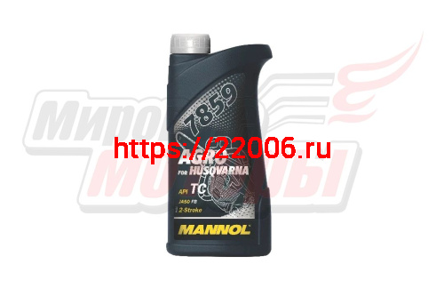 Масло 2T MANNOL AGRO for Husqvarna API TC JASO FB (1л) (синт.) СИНЕЕ 7859