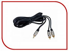 Шнур 3.5 Stereo Plug - 2RCA Plug 3М (GOLD) REXANT