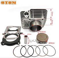 Цилиндр в сборе с поршнем ZS172FMM-3A, 74мм, тюнинг ZS174FMM (CB250-F) (big bore)  OTM