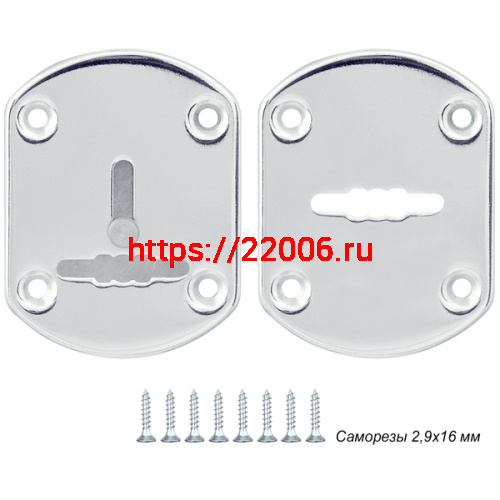 Декоративная Punto (Пунто) накладка ESC021-SS (нержавейка) на сув. замок (1 пара) Декоративная Punto (Пунто) накладка ESC021-SS (нержавейка) на сув. замок (1 пара)