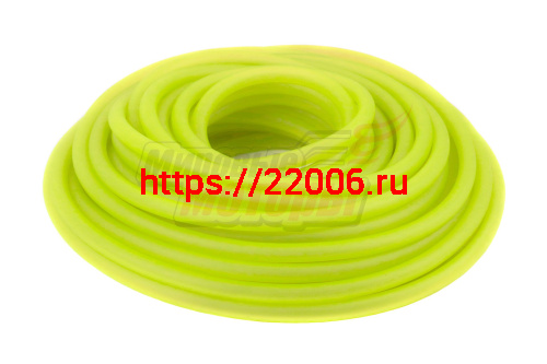 Бензошланг скутер, мопед СИЛИКОН желтый d=8(4) mm (1м)