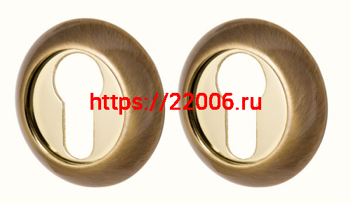 Накладка Armadillo (Армадилло) под цилиндр ET.R.LD54 (ET-1) AB/GP-7 бронза/золото