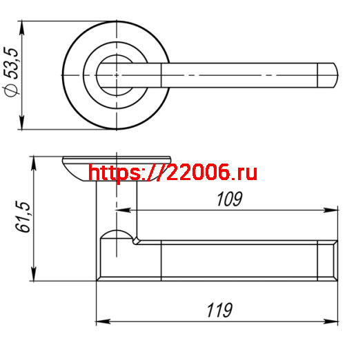 Ручка Ajax (Аякс) раздельная R.JR54.POLO (POLO JR) BL-24 черный фото 3 Ручка Ajax (Аякс) раздельная R.JR54.POLO (POLO JR) BL-24 черный фото 3
