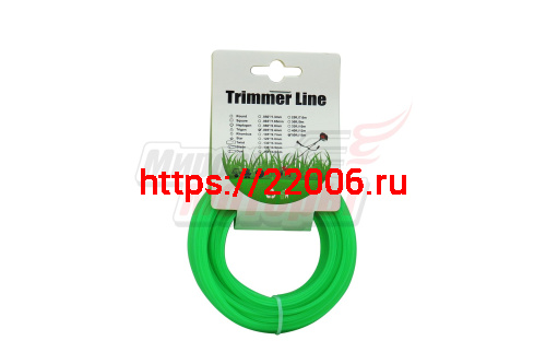 Леска триммерная (2,4*15м) TRIMMER LINE с картонной этикеткой (звезда)