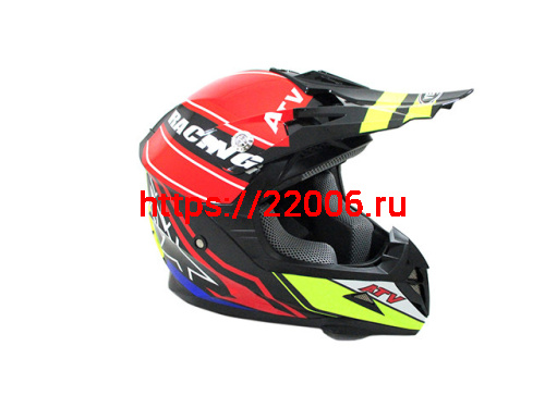 Мотошлем YM-915 черно-красный (XL) Мотошлем YM-915 черно-красный (XL)