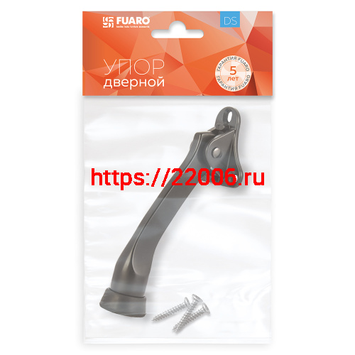 Упор Fuaro (Фуаро) дверной напольный STOPPER-100 BL (черный) козья ножка фото 2