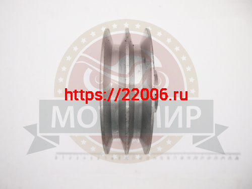 Шкив ведомый на Мотолебедку МЛ-1М "Бычок" 2-х ручейковый (Большой) фото 2