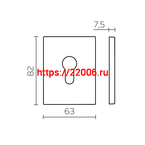 Накладка Fuaro (Фуаро) на цилиндр ESC.C.TRG/K.486 SSC-16 сатинированный хром (1 шт.) фото 3 Накладка Fuaro (Фуаро) на цилиндр ESC.C.TRG/K.486 SSC-16 сатинированный хром (1 шт.) фото 3