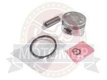 Поршень 57,40 мм 4 такт.скутер 157QMJ (GY6) (кольца, палец d15мм, стопор. кольца) (НАБОР)