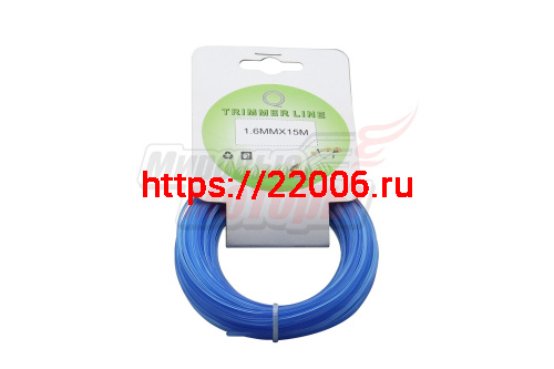 Леска триммерная (1,6*15м) TRIMMER LINE с картонной этикеткой (звезда) "ММ"