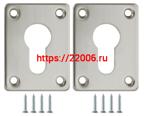 Декоративная Fuaro (Фуаро) накладка ESC083-SN-3 (МАТ НИКЕЛЬ) на цилиндр сталь (2 шт.) Декоративная Fuaro (Фуаро) накладка ESC083-SN-3 (МАТ НИКЕЛЬ) на цилиндр сталь (2 шт.)