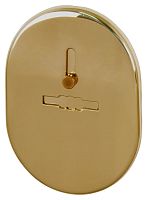 Накладка Fuaro (Фуаро) на сувальдный замок ESC.S-lift.SF/OV.476 (ESC 476) с шторкой GP латунь