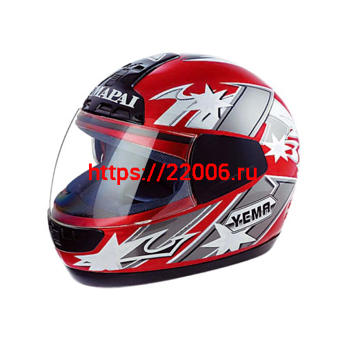 Мотошлем YM-801А красный (S)