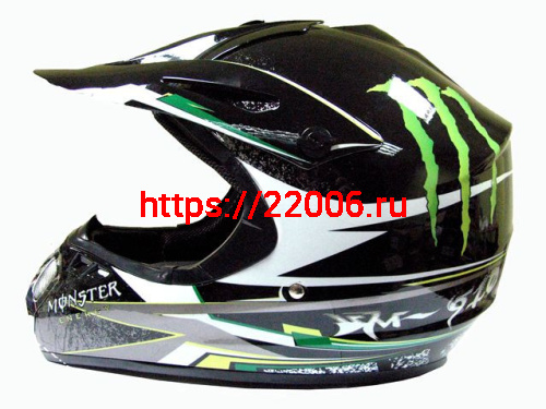 Мотошлем YM-910 Monster Energy (M) Мотошлем YM-910 Monster Energy (M)