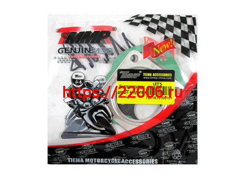 Набор прокладок ЦПГ Suzuki Lets (3 шт) Набор прокладок ЦПГ Suzuki Lets (3 шт)