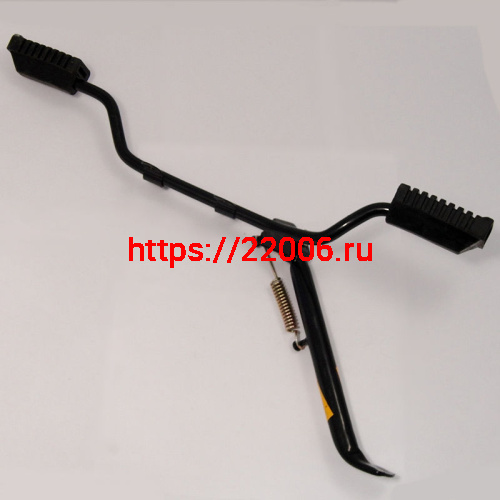 Подножка водителя центральная Альфа, Дельта, Zodiak без изгиба (с подставкой боковой)