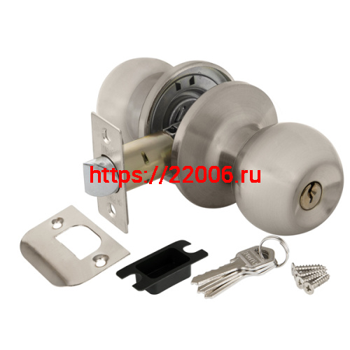 Ручка Punto (Пунто) защелка DK672 SN-ET (6072 SN-E) (кл./фик.) мат. никель Ручка Punto (Пунто) защелка DK672 SN-ET (6072 SN-E) (кл./фик.) мат. никель