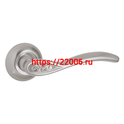 Ручка Ajax (Аякс) раздельная R.JR54.SILVA (SILVA JR) SN/CP-3 матовый никель/хром Ручка Ajax (Аякс) раздельная R.JR54.SILVA (SILVA JR) SN/CP-3 матовый никель/хром