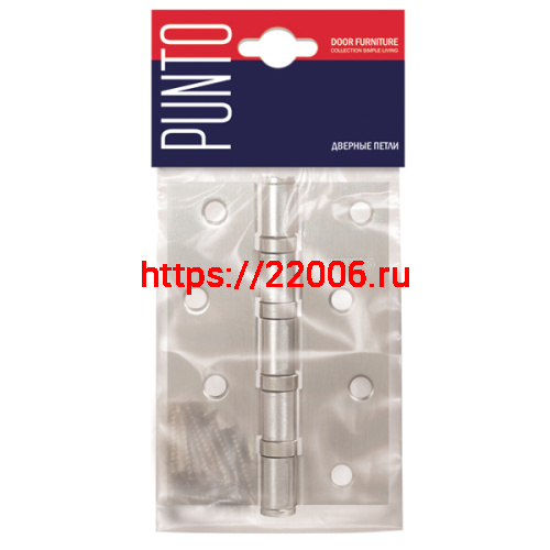 Петля Punto (Пунто) универсальная IN4100U-HD PN (4B/HD 100х70х2.5) мат.никель ПОДВЕС фото 2