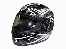 Мотошлем THH TS-39 №10 black/silver (XS)