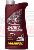 Масло 2T Mannol SNOWPOWER (1л) (синтетическое) для снегоходов JASO FD; API TC+; ISO-L-EGD;Rotax 253