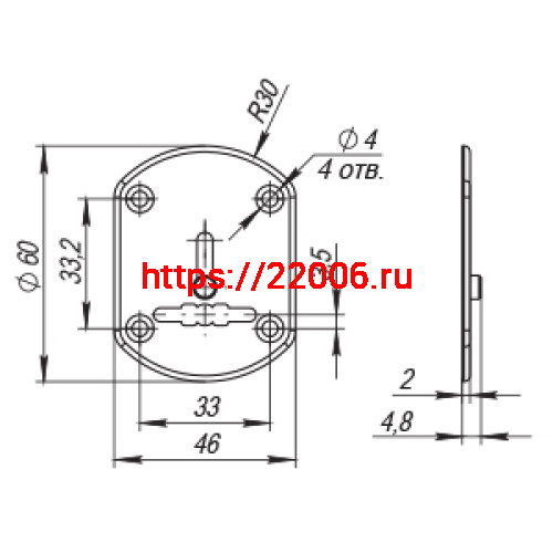 Декоративная Punto (Пунто) накладка ESC021/1-SS-NEW (нержавейка) на сув. замок со шторкой (1 шт.) тех.упак. фото 2 Декоративная Punto (Пунто) накладка ESC021/1-SS-NEW (нержавейка) на сув. замок со шторкой (1 шт.) тех.упак. фото 2
