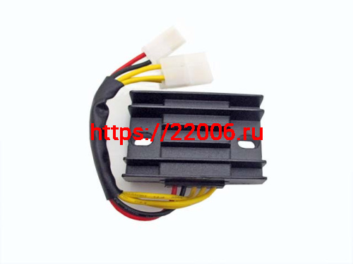 Реле регулятор напряжения TTR250Rb, GARPIA 2 фишки (2 папа + 3 мама) Реле регулятор напряжения TTR250Rb, GARPIA 2 фишки (2 папа + 3 мама)