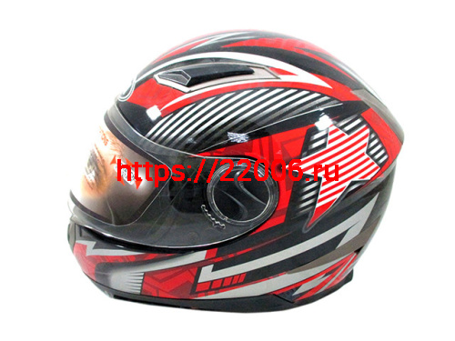 Мотошлем YM-826 черный (L) с визором Мотошлем YM-826 черный (L) с визором