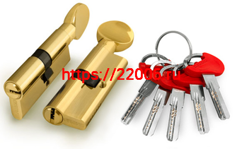 Цилиндровый Fuaro (Фуаро) механизм D-PRO502/80 mm (30+10+40) PB латунь 5 кл.