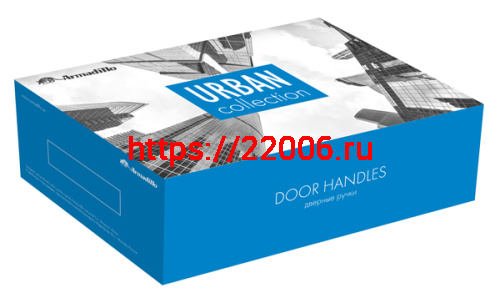 Ручка Armadillo (Армадилло) раздельная R.URB52.CUBE (CUBE URB3) SN/White-19 матовый никель/белый фото 2