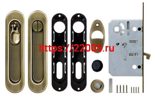 Набор Armadillo (Армадилло) для раздвижных дверей SH.LD152.KIT011-BK (SH011-BK) AB-7 бронза фото 2 Набор Armadillo (Армадилло) для раздвижных дверей SH.LD152.KIT011-BK (SH011-BK) AB-7 бронза фото 2