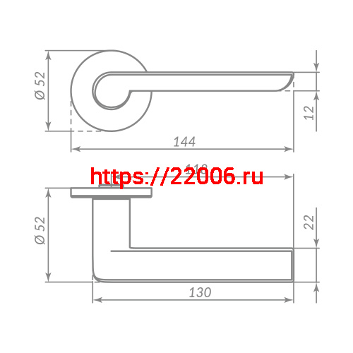 Ручка Punto (Пунто) раздельная R.ARC.R52.STEP CP-8 хром фото 3 Ручка Punto (Пунто) раздельная R.ARC.R52.STEP CP-8 хром фото 3