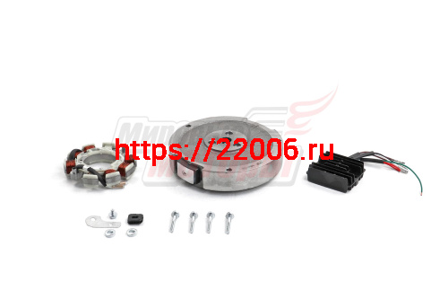 Комплект электрооборудования 173F,177F  7A 84 Вт (для РУЧ.стартера, без венца, маховик,выпрямитель,катушка,зажим,болты 12 мм,болты 35 мм,шайбы),(ОРИГИ