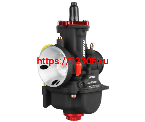 Карбюратор NIBBI Racing PWK24 (YJ), реком.двиг. 50-125 см3 (вход/выход 24 и 50 мм) фото 3