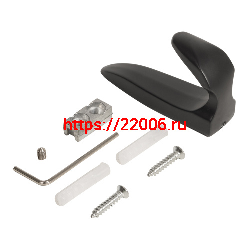 Крючок Ajax (Аякс) настенный MB-LM/K-002 BL черный фото 4