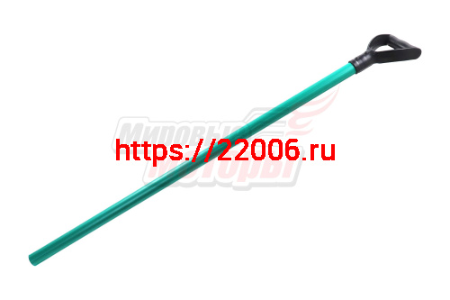 Черенок для лопаты D=32мм, L=1000мм ПВХ с V-образной ручкой