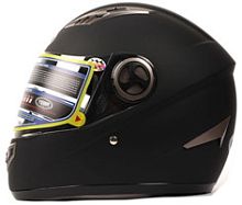 Мотошлем YM-827 черный матовый (L)