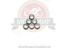 Ролик вариатора (компл 6 шт.) 16х13  6,5 гр GY6-50, 139QMB, (НАБОР)