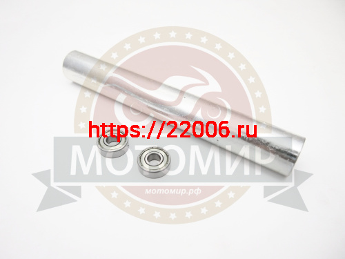 Ролик тросоприемника длинный ( 1-н ролик + 2-а подшипника 80018) горизонтальный