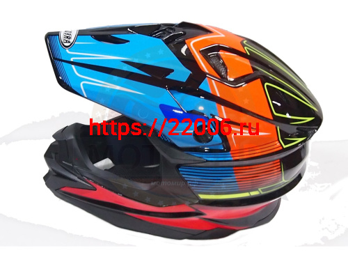 Шлем кроссовый COBRA JK803, черн-сине-оранж.,черн-бел.с крас., черн-сер с бел., раз-ры L (уп.6 шт) фото 3 Шлем кроссовый COBRA JK803, черн-сине-оранж.,черн-бел.с крас., черн-сер с бел., раз-ры L (уп.6 шт) фото 3
