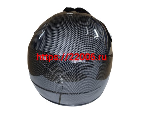 Шлем кроссовый KIRIN QL-B07, карбон, синий, размер L фото 4