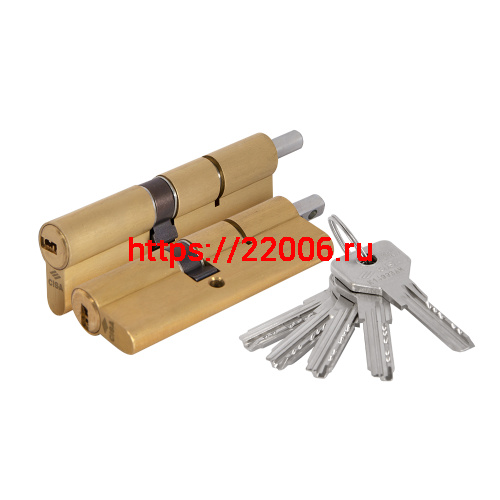 Цилиндровый механизм Cisa (Чиза) под вертушку ASIX OE302-21.00 (90 мм/35+10+45), ЛАТУНЬ Цилиндровый механизм Cisa (Чиза) под вертушку ASIX OE302-21.00 (90 мм/35+10+45), ЛАТУНЬ