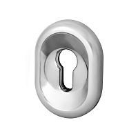 Накладка Fuaro (Фуаро) на цилиндр ESC.C.CRE-eco/OV.12 (ESC-12C eco) СР хром (2шт. в уп.,отгр. по 1 шт.)