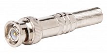 BNC штекер прямой с пружиной/металл