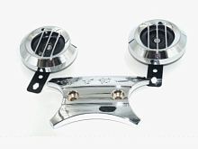 Сигнал звуковой 12в Альфа (комплект 2 штуки + лицевая паньле + крпеление)