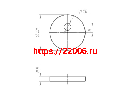 Накладка Fuaro (Фуаро) на шток цилиндра ESC.O.RLR/R.486 SSG-39 сатинированное золото (1шт.) фото 3 Накладка Fuaro (Фуаро) на шток цилиндра ESC.O.RLR/R.486 SSG-39 сатинированное золото (1шт.) фото 3