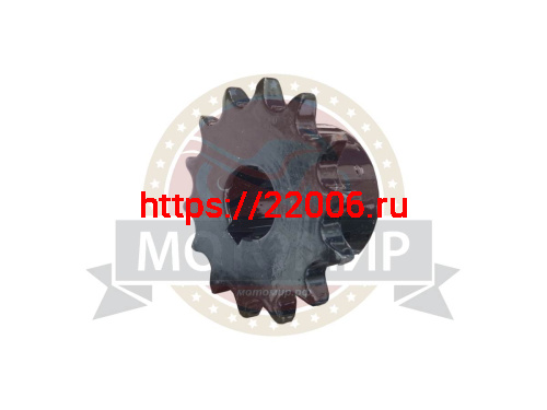 Звезда 14 зуб. (428) цепи, 12.7шаг, на вал d20мм, h28мм, шпонка 6мм, мотобуксировщик