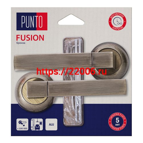 Ручка Punto (Пунто) раздельная LM/A R.TL54.FUSION/HD ABG-6 бронза Ручка Punto (Пунто) раздельная LM/A R.TL54.FUSION/HD ABG-6 бронза